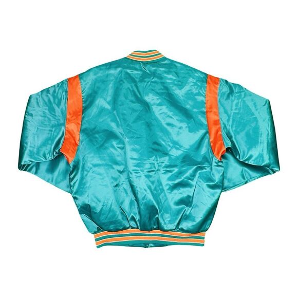 Vintage Swingster NFL Miami Dolphins Satin Bomber Jacket - Size Medium - Picture 4 of 7